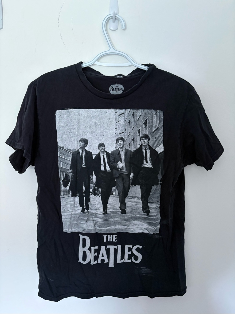 The Beatles Black Graphic Short Sleeve Tee
